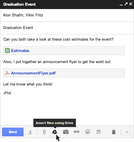 Gmail and Drive - a new way to send files | Official Gmail Blog