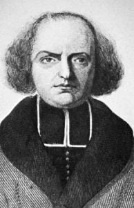 Engraved portrait of J.-P. Migne
