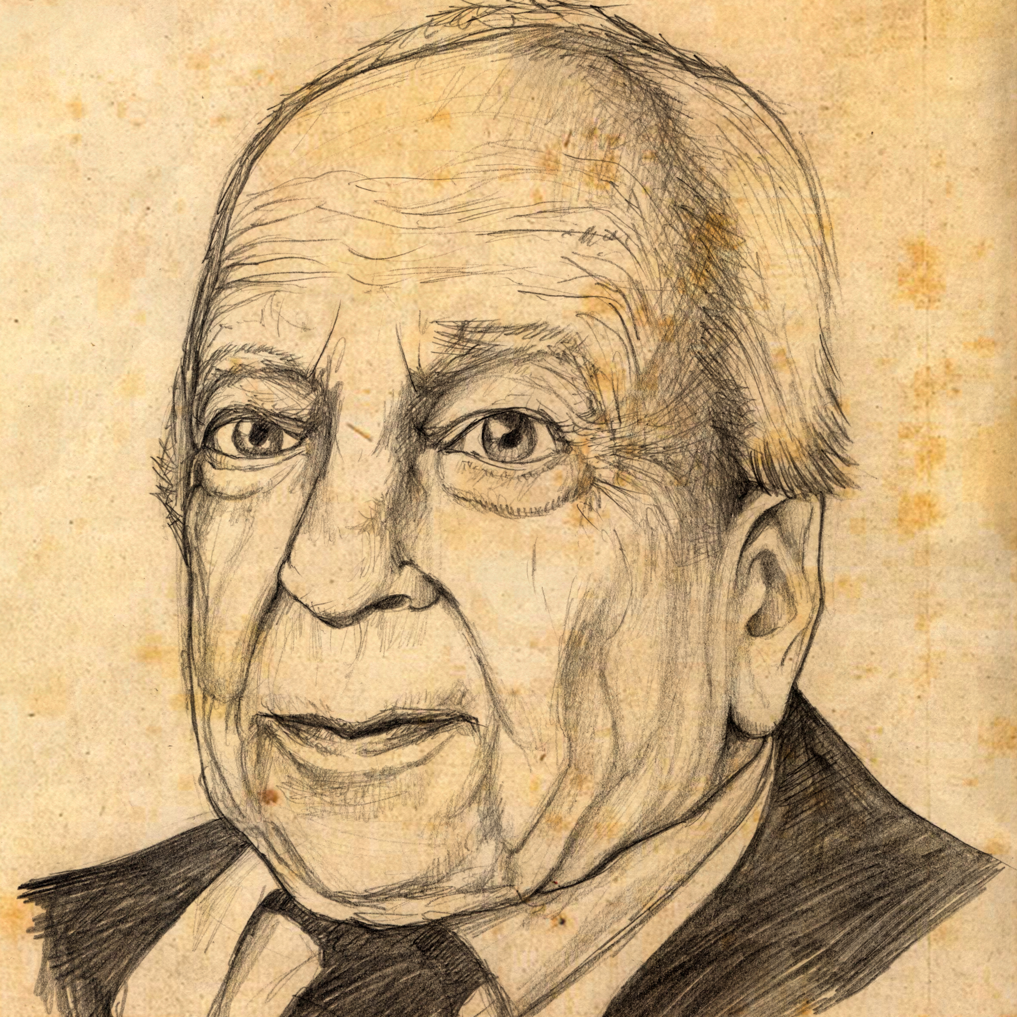 Sketched Headshot of H.-G. Gadamer