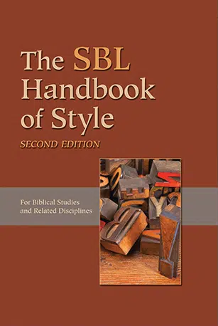 SBL Handbook of Style, 2nd ed., Cover